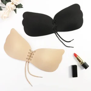 1-3pcs Seamless Self Adhesive Fly Bra Women Push Up Bras Wedding Party Stick Invisible Silicone Chest Paste Reusable ﻿Summer