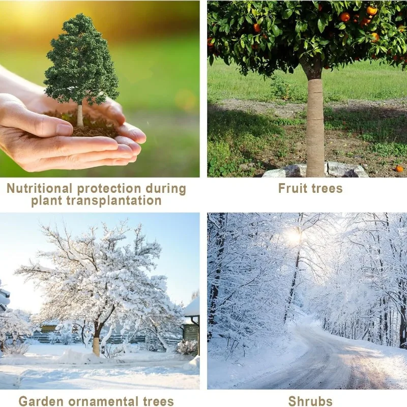 1-4PCS 25cm x 300cm Fruit Tree Winter Protection Burlap Tape Plant Wrap Frost Protection Root Insulation Garden Cover - Image 5