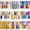 1 Box New Metal Nail Foils for Matt Transfer Paper Neon Stickers Champagne Nails Wraps Silver DIY Chameleon Nail Art Decorations