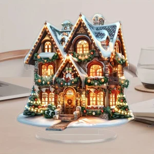 1 PCS of Festival Decoration, Christmas Style, Multi-Functional desktop Decoration for Home, Office and Bedroom, Unique Gift Ide