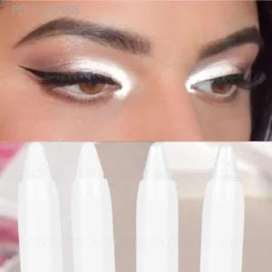 1 Pc Shiny Eyeshadow Pen Highlighter, Shimmer Highlight Stick, Brightening Eye Cheek Glitter Eye Makeup, Bold Eye Makeup Look