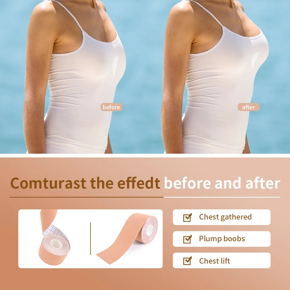 1 Roll Women Breast Nipple Covers Push Up Bra Body Invisible Breast Boob Lift Tape Adhesive Bras Intimates Sexy Bralette Pasties - Image 5