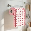 1 roll of Christmas kitchen paper Thickened three-layer roll paper, disposable kitchen cleaning wet and dry household - lazy rag