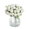 10 Heads Artificial Flowers Scrapbooking Silk Roses Wedding Party Bouquets Household Products Vases for Home Festival Decoration