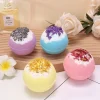 100g Dried Flower Bath Salt Ball Fizzy Bath Soak Hotel Essential Oil Aromatherapy Spa Bubble Bath Body Care Gift