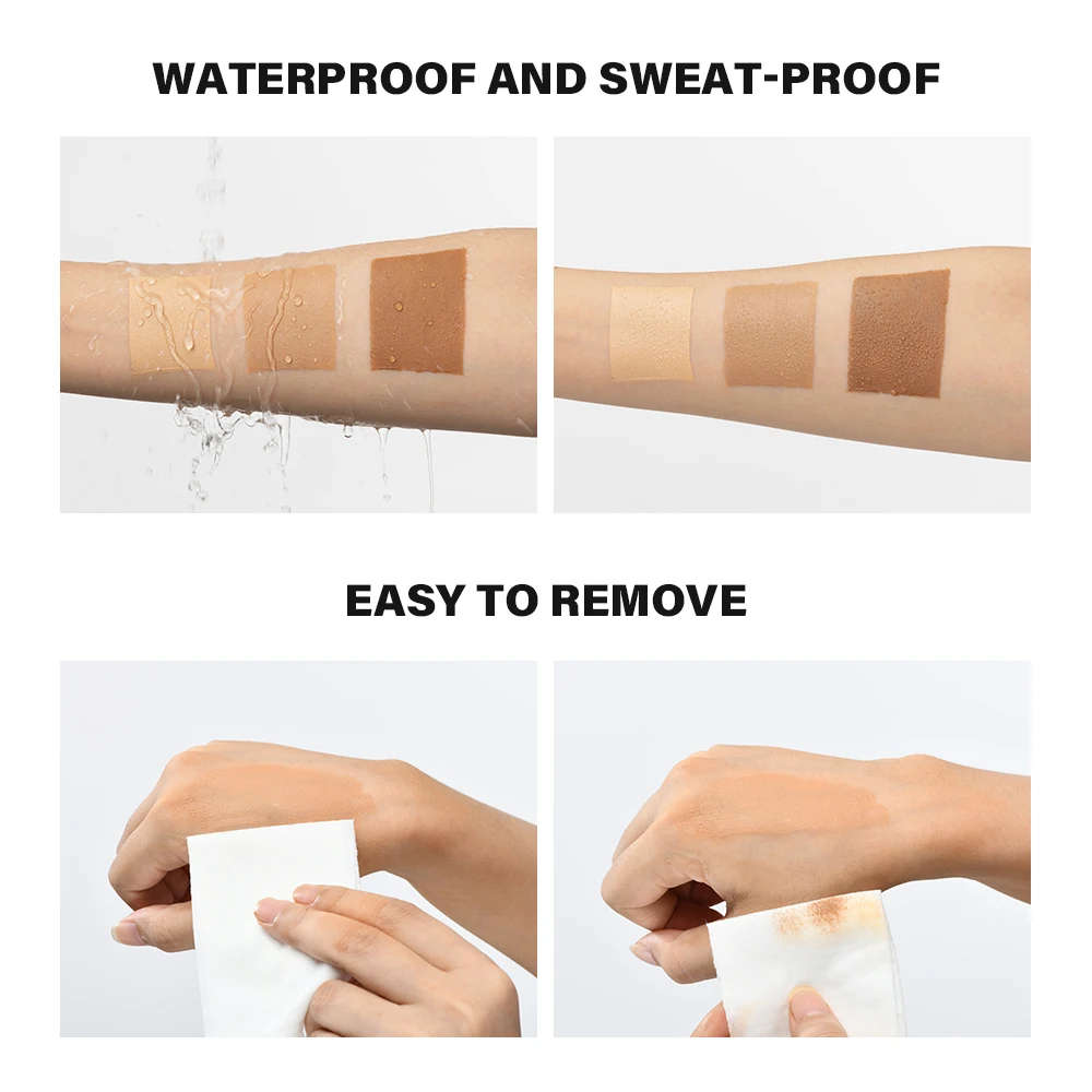 100ml Leg Makeup Long-lasting Waterproof And Anti-Transfer Concealer Even Skin Tone Wheat Tan Brown Liquid Foundation - Image 5