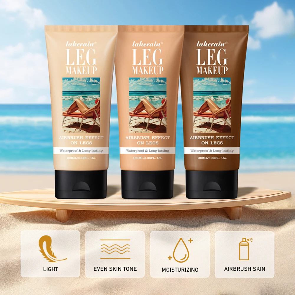 100ml Leg Makeup Long-lasting Waterproof And Anti-Transfer Concealer Even Skin Tone Wheat Tan Brown Liquid Foundation - Image 3