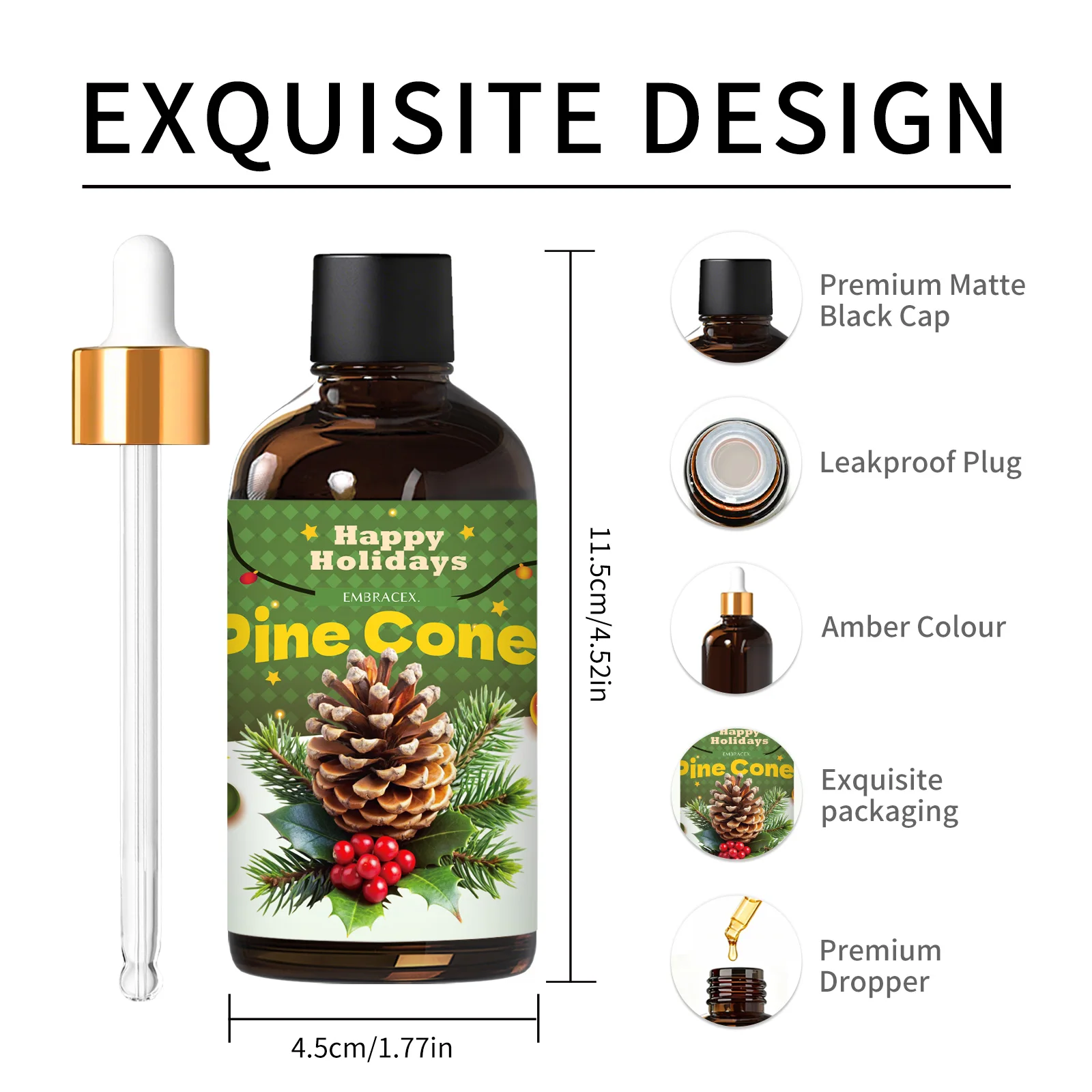 100ml Pine Cones Fragrance Oils For Diffuser Humidifier Car Air Freshener Candle Making Christmas Gift For Friends - Image 4