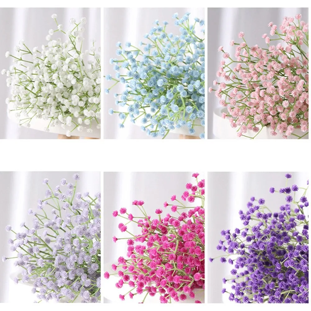 108Heads Artificial Flowers Plastic Gypsophila DIY Fake Flowers Bouquet Garden Wedding Decoration Outdoor Party Home Decor Vase - Image 2