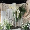 10PCS 1 Meter Sequins Hanging Foil Curtains Gold Silver Flash Curtains Sequin Bead Strings PVC Round Round Sequin Rain Curtain