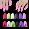 10Pcs Silicone Gel Nail Gel Remover Polish Degreaser Nail Cleaner Wrap Plastic Soak Off Cap Manicure Cleaning Varnish Nail Tools