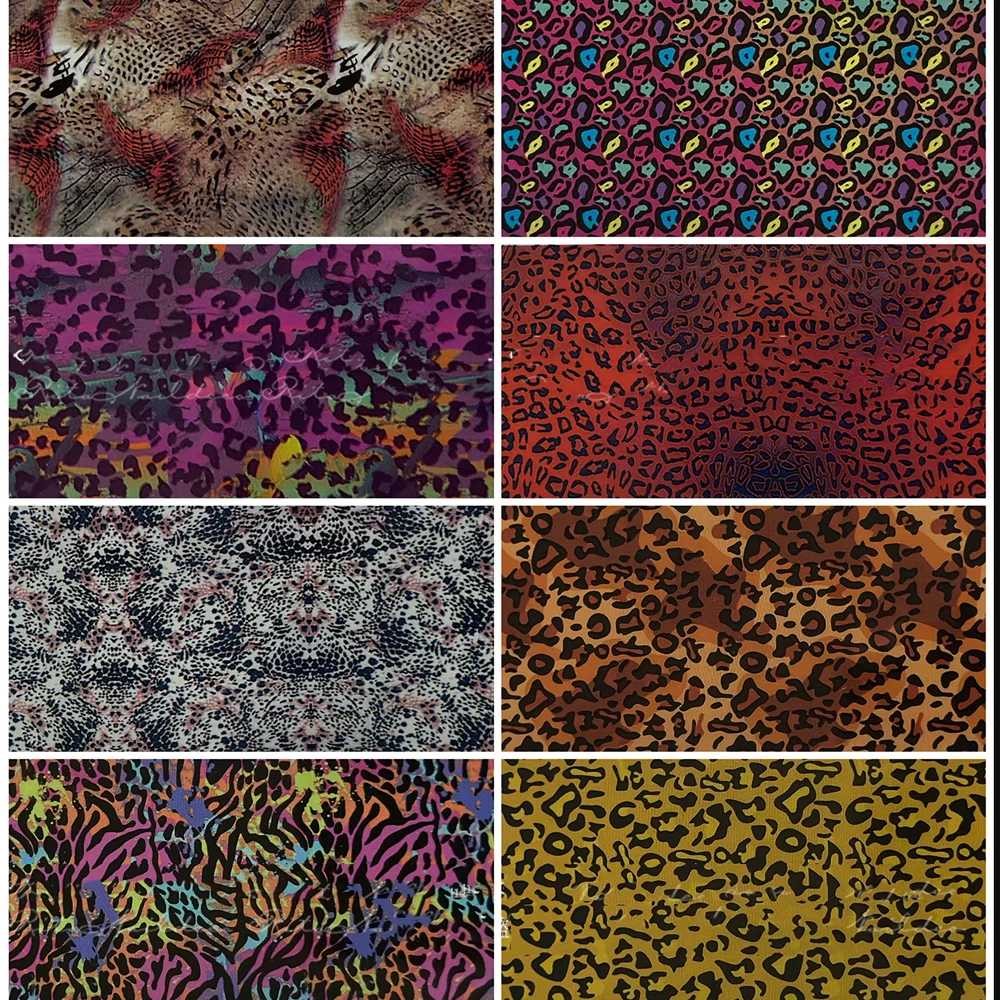 10Rolls 4*50cm Sexy Leopard Print Nail Foil Transfer Stickers Wild Animal Skin Decals Y2K Hot Girl Leopard Nail Art Decorations - Image 5