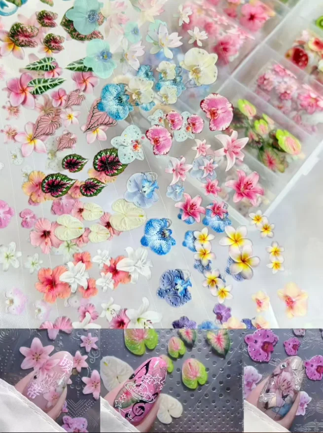 10Rolls Flower Lace Plaid Bow Nail Foils Transfer Paper Nail Art Stickers Manicure Set Decal Nails Decoration - Image 3