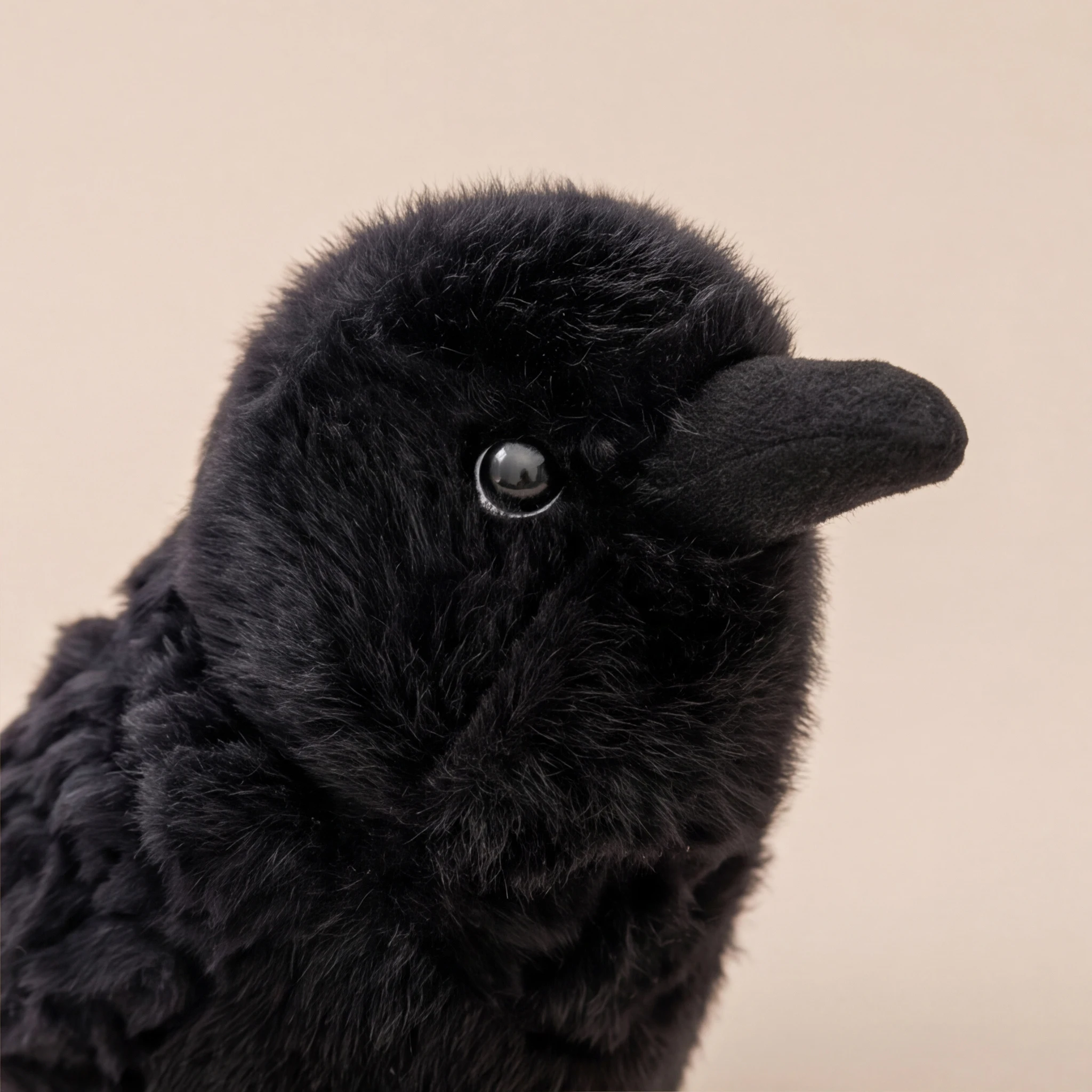 10cm 20cm Kawaii Black Crow Plush Toy Realistic Crow Stuffed Animal Creative Bird Soft Doll for Child and Adults Gothic Room Dec - Image 5