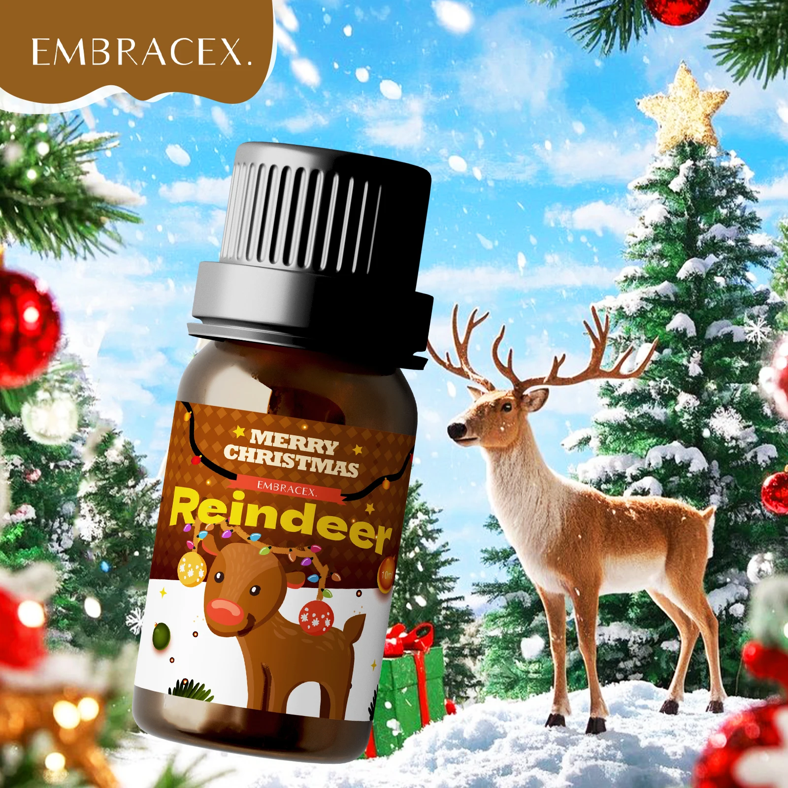 10ml Christmas Reindeer Fragrance Oils Elk Fragrance Oil Gift Car Air Freshener Diffuser Humidifier - Image 6