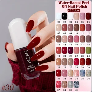 10ml Water-Based Nail Polish 40 Colors Long Lasting Quick Drying No Need of Lamp to Cure Nail Supplies Vernis for Nails Manicure