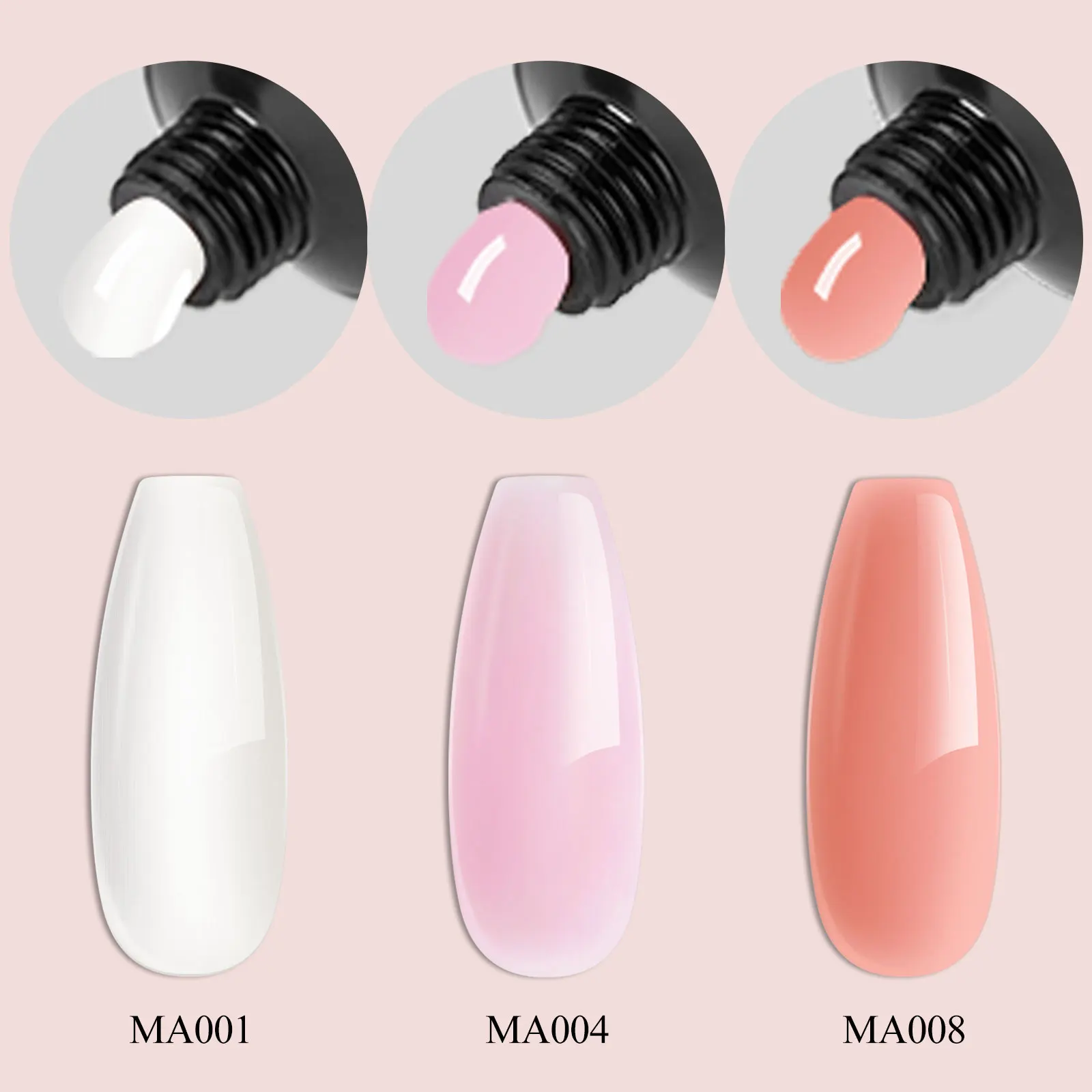 10pcs 20ml Extension Nail Gel Polish Set Acrylic Crystal Building Full Polygel For Nails Kit UV Varnish Nail Art Manicure Kit - Image 3