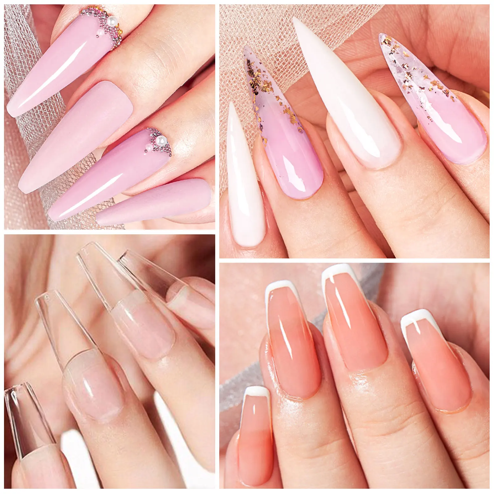 10pcs 20ml Extension Nail Gel Polish Set Acrylic Crystal Building Full Polygel For Nails Kit UV Varnish Nail Art Manicure Kit - Image 4