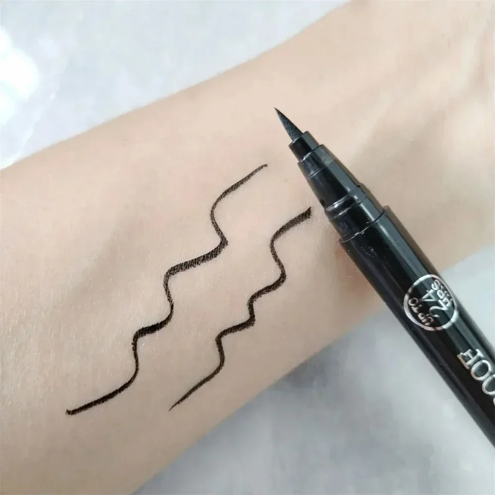 1/2 PCS Black Quick-Dry Eyeliner Pencil - 24H Lasting Smooth Matte Waterproof Anti-Smudge Liquid Eyeliner Makeup for Eyes - Image 6