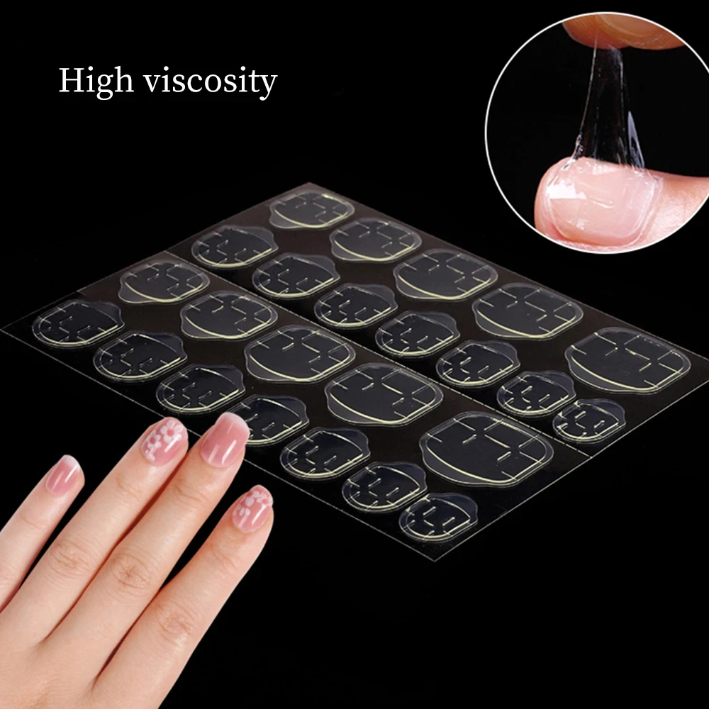 1200/600PCS Double Sided Waterproof Breathable Fake Nail Art Glue Stickers Jelly Adhesive Tabs Manicure False Tips Accessory - Image 3