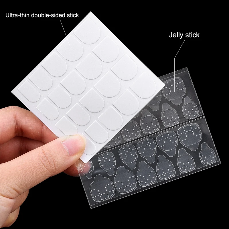 1200/600PCS Double Sided Waterproof Breathable Fake Nail Art Glue Stickers Jelly Adhesive Tabs Manicure False Tips Accessory - Image 5