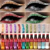 12Color Pro Metallic/Glitter Liquid Eyleliner Makeup Blinking Brilliant Silver Highlight Gold Waterproof Liners Eyeliner