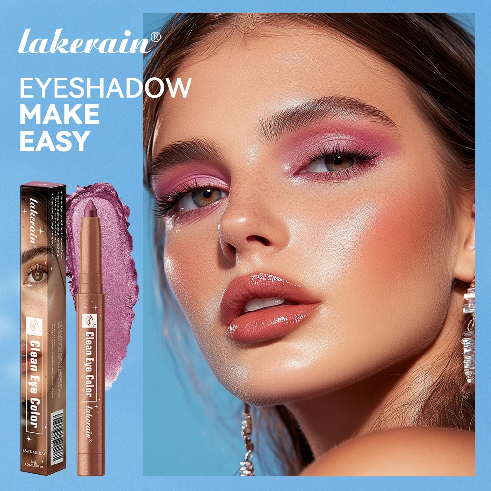 12Colors Metallic Eyeshadow Pencil Glitter Silkworm Liner Pen Highlighter Long Lasting Gold Blue Cream Eye Shadow Stick Makeup - Image 2