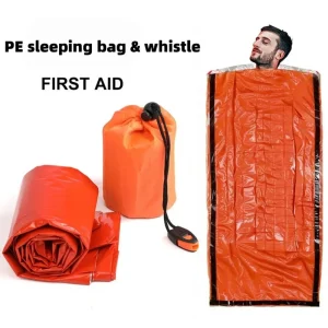 1/2Pcs 210×90cm Emergency Sleeping Bag Waterproof Aluminum Film Thermal Blankets for Camping Hiking Keep Warm Survival Equipment