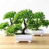 1/2Pcs Artificial Bonsai Tree Simulation Potted Plants Small Tree Fake Flower for Home Living Table Decoration Garden Ornaments
