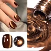 12ml 1-21pcs Brown Gold Cat Eye Gel Nail Polish Hot Selling Winter Whitening Magnet Gel Polish Gold Nails Nail Supplies Nail Art