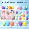 12pcs Bath Bombs Set with Surprise Toys Inside Essential Oil Moisturizing Skin Care Bathtime Sensory Play Gift for Boys & Girls