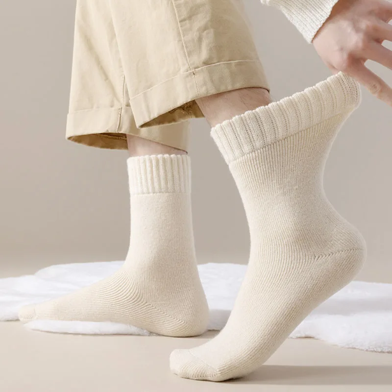 1/3 Pairs Unisex Winter Thermal Socks Thick Fleece Lined Warm Soft Cozy Crew Sock for Men Wome Soft Comfortable Breathable - Image 4