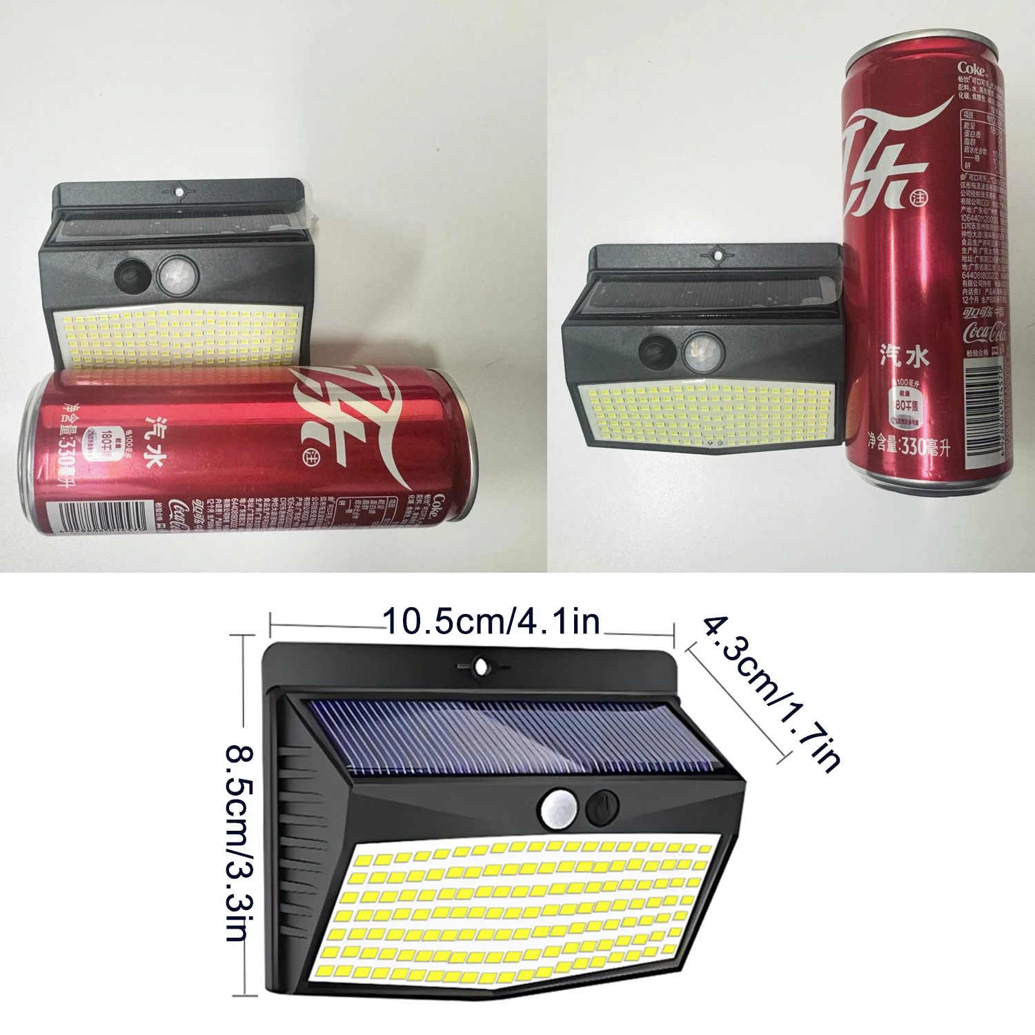 138 LED Solar Light Outdoor Solar Wall Lamp Human Body Sensor 3 Mode Waterproof Garden Decor Street Lights Sunlight Powered - Image 6