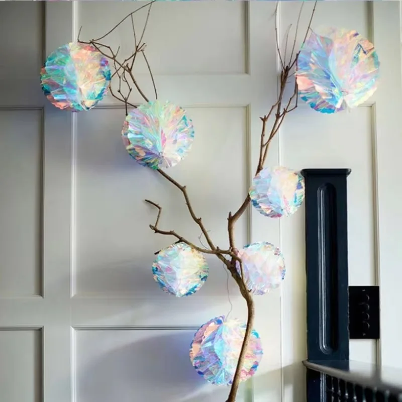 15-25CM Wedding Proposal Party Ornaments/Honeycomb Ball Foil Ceiling Hanging Flowers/Wedding Birthday Frozen Theme Party - Image 6