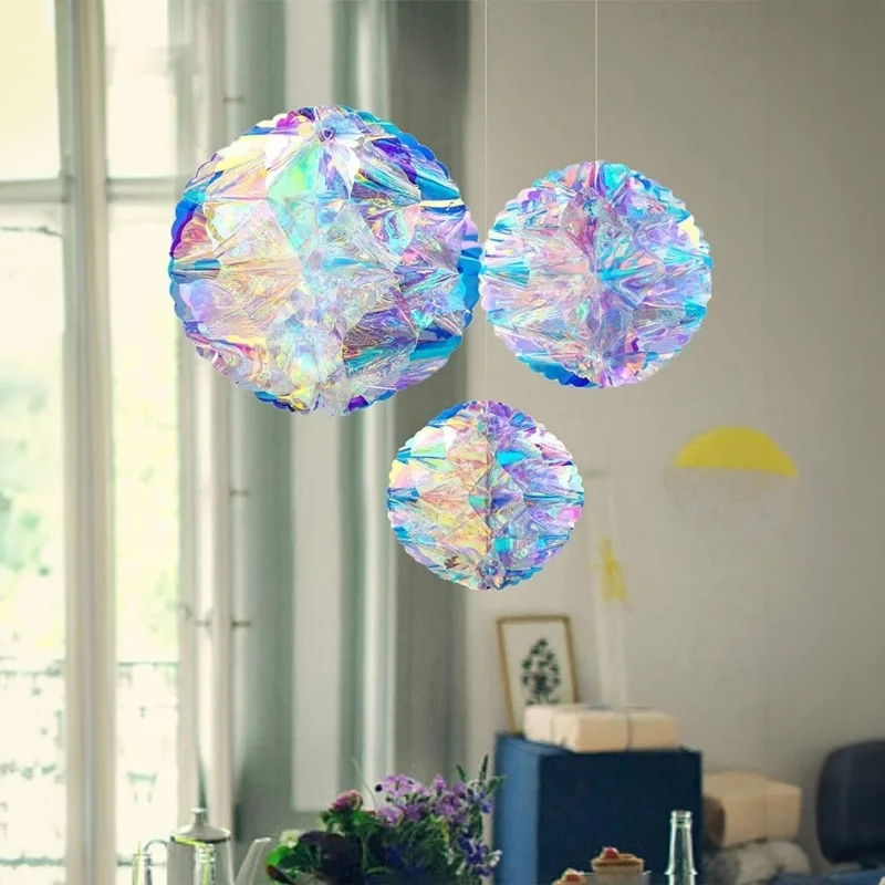 15-25CM Wedding Proposal Party Ornaments/Honeycomb Ball Foil Ceiling Hanging Flowers/Wedding Birthday Frozen Theme Party - Image 4