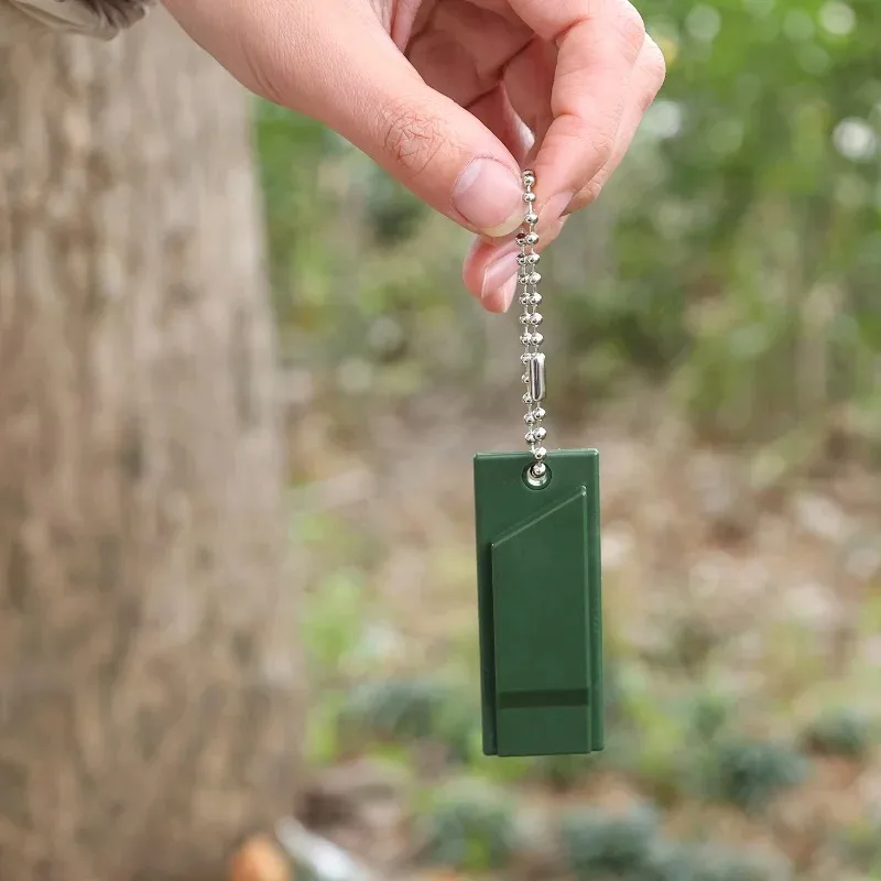 150dB 3-Frequency Survival Whistle - Aluminum Alloy Emergency Keychain for Camping/Hiking, Windproof Hiking Accessories Edc Tool - Image 4