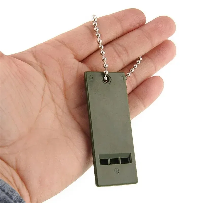 150dB 3-Frequency Survival Whistle - Aluminum Alloy Emergency Keychain for Camping/Hiking, Windproof Hiking Accessories Edc Tool - Image 6