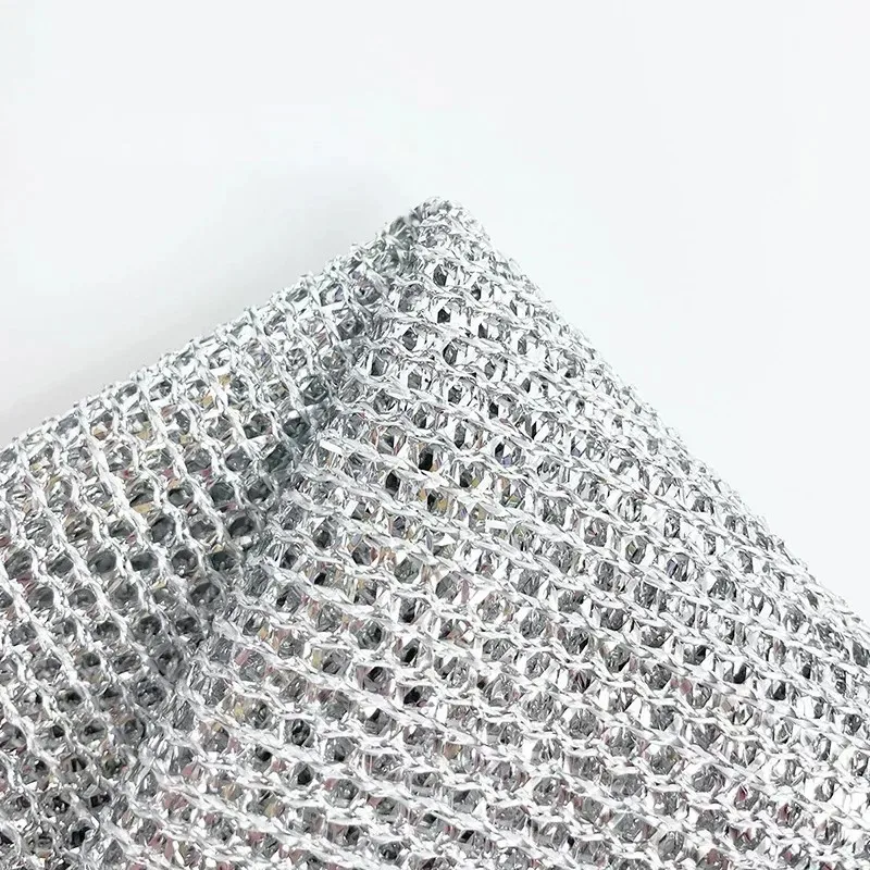 1/5/10/20pcs Cleaning Cloth Towel Thickened Silver Wire Kitchen Pot Dish Washing Double-Layer Rag Microfiber Mesh 20*20cm - Image 5