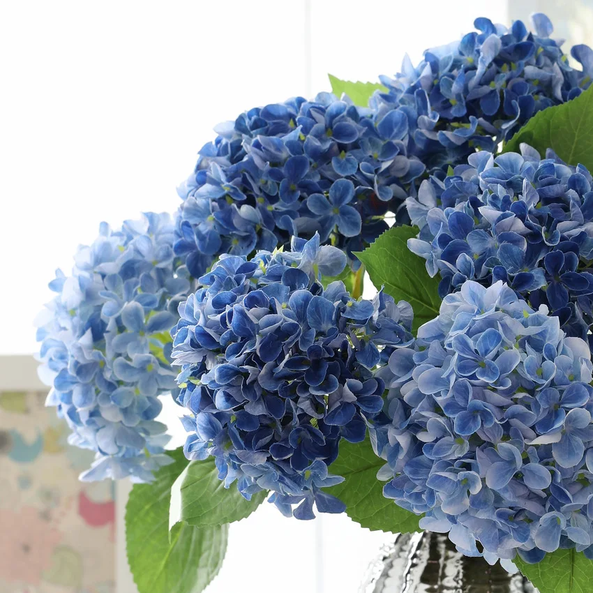1/5/10pcs 58cm Beautiful Silk Artificial Flowers Hydrangea Bouquet for Home Party Wedding Living Room Decoration Accessories - Image 2