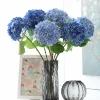 1/5/10pcs 58cm Beautiful Silk Artificial Flowers Hydrangea Bouquet for Home Party Wedding Living Room Decoration Accessories