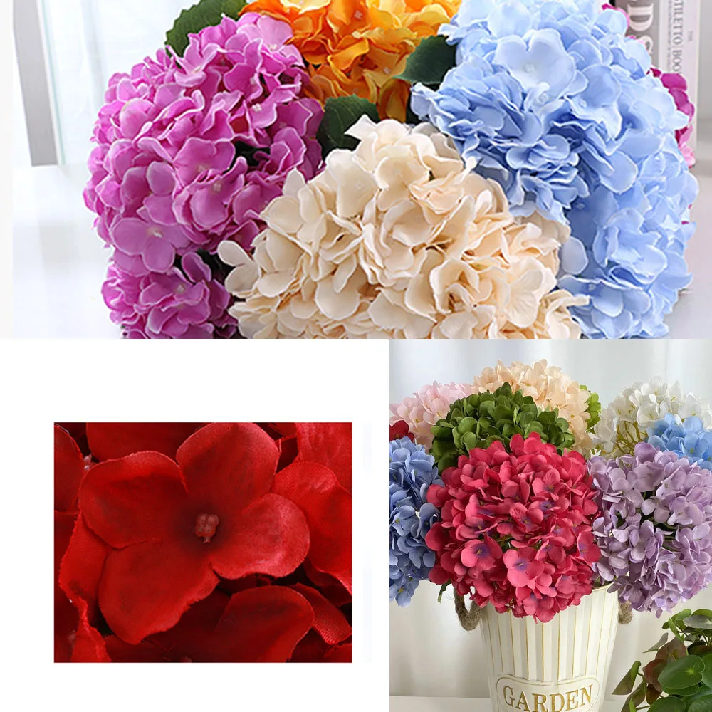 1/5/10pcs 58cm Beautiful Silk Artificial Flowers Hydrangea Bouquet for Home Party Wedding Living Room Decoration Accessories - Image 6
