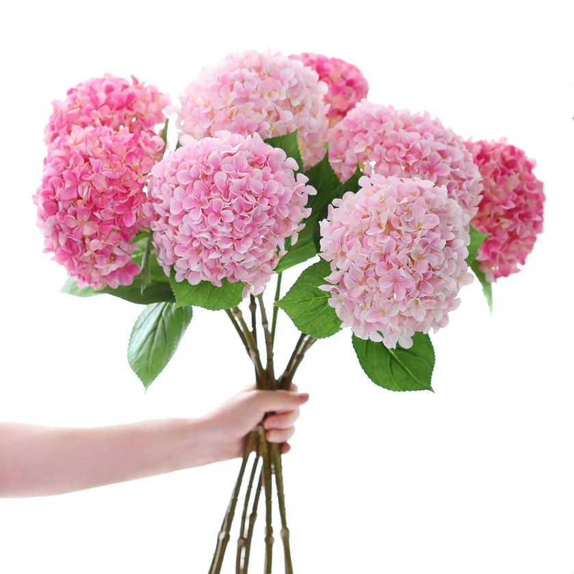 1/5/10pcs 58cm Beautiful Silk Artificial Flowers Hydrangea Bouquet for Home Party Wedding Living Room Decoration Accessories - Image 3