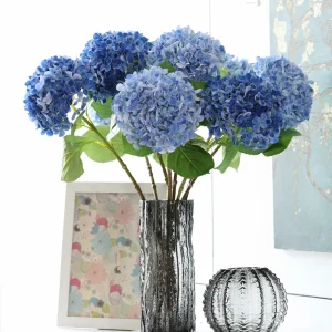 1/5/10pcs 58cm Beautiful Silk Artificial Flowers Hydrangea Bouquet for Home Party Wedding Living Room Decoration Accessories