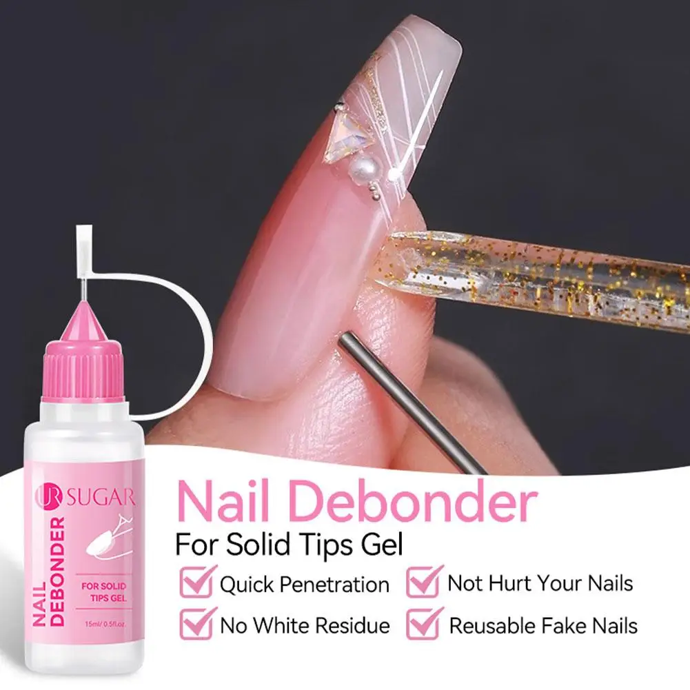 15ML Nail Glue Remover for Press on Acetone Free Nail Polish Remover Multi-Functional Remover for Nails Tips Gentle Glue Remover - Image 4