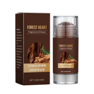 15g Sandalwood Perfume Solid Balm Woody Light Perfume Long Lasting Charming Attraction Natural Fragrance Deodorant Solid Stick
