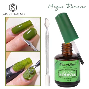 15ml Professional Nail Gel Remover Polish Magic Burst Remove Lacquer With Pusher Quickly&Easily Cleanser Manicure Tools Supplies