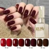 15ml Red Gel Nail Polish,UV Light Cure For Nail Art DIY Manicure At Home,2025 New White Showing Red Manicure Set
