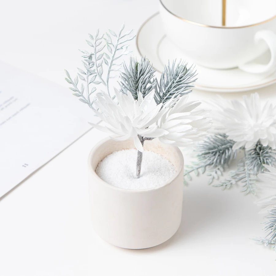 1/5pcs Artificial Flowers Mini Bouquet Home Room Wedding Decora Christmas Tree Wreath Bridal Ornaments Scrapbook Diy Gifts Box - Image 6