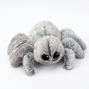 18cm Cute Plush Spider Toy Soft Fluffy Stuffed Animal Big Eyes Spider Doll Kawaii Room Decor Halloween Birthday Gift for Kids