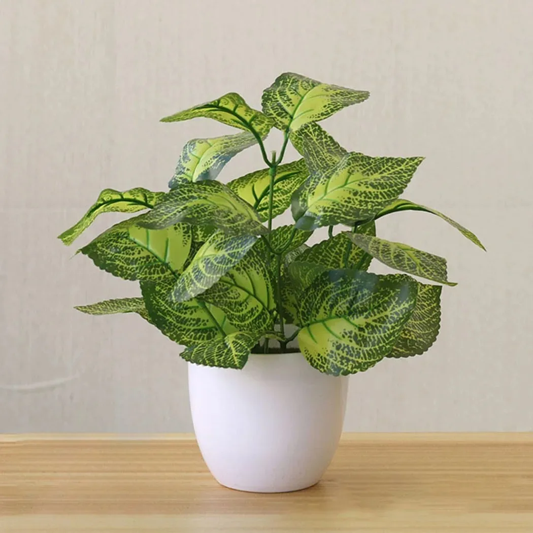1PC Artificial Foliage Plant Pot Bonsai Party Mall Home Desktop Office Decor Small Bonsai Fake Flower Potted Home Decorations - Image 5